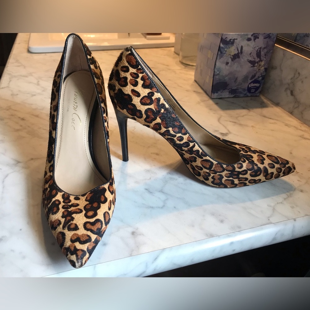 Kenneth Cole New York leopard print heels